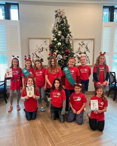Girl Scout Troop Holiday Visit