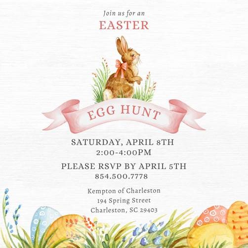 Easter Egg Hunt Invite